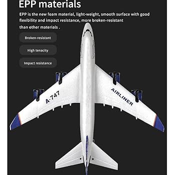 XMFLFH 3CH 747 Fixed-Wing RC Airbus 2.4G Radio EPP Remote